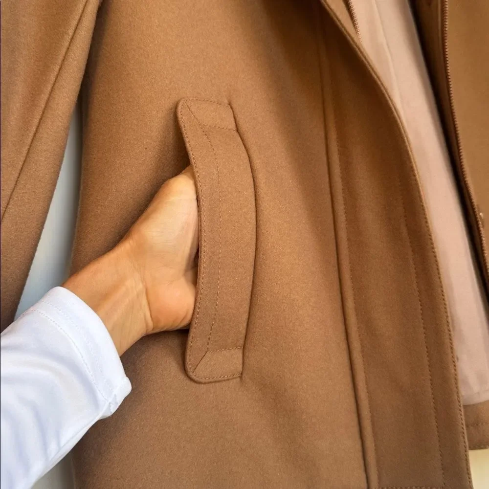 Wool Blend Lined Hooded Coat By J. Crew